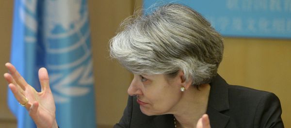 UNESCO Director-General Irina Bokova attends conference dedicated to 60th anniversary of Russia's UNESCO membership in Paris, France UNESCO Director-General Irina Bokova attends conference dedicated to 60th anniversary of Russia's UNESCO membership in Paris, France - Sputnik International