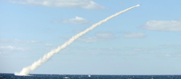 South Korean sea-to-land cruise missile is fired from a submarine during a drill - Sputnik International