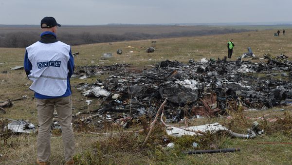 Dutch experts and OSCE representatives at the Malaysia Airlines Flight MH17 Amsterdam - Kuala Lumpur crash site. Dutch experts and OSCE representatives at the Malaysia Airlines Flight MH17 Amsterdam - Kuala Lumpur crash site. - Sputnik International