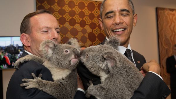 U.S. President Barack Obama and Australia's Prime Minister Tony Abbott U.S. President Barack Obama and Australia's Prime Minister Tony Abbott - Sputnik International
