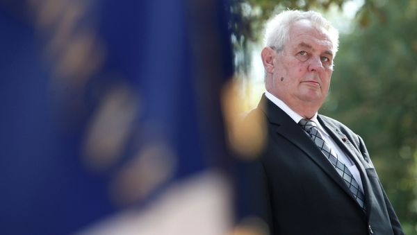 Czech Republic President Milos Zeman says that providing financial aid to Ukraine during a civil war is “complete nonsense” and a waste of money. - Sputnik International