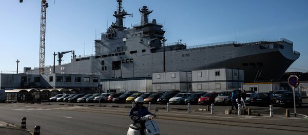 Vladivostok amphibious assault ship of the French Mistral class in the docks of SNX France Vladivostok amphibious assault ship of the French Mistral class in the docks of SNX France - Sputnik International