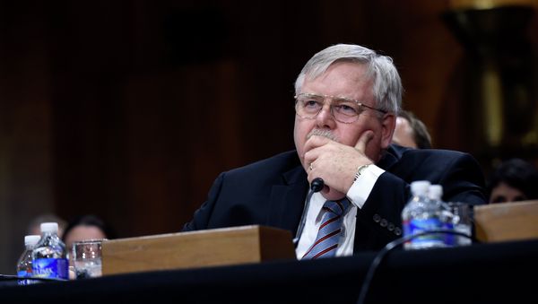 John Tefft of Va., pauses as he testifies before the Senate Foreign Relations Committee on Capitol Hill in Washington, Tuesday, July 29, 2014, to be the new U.S. Ambassador to Russia John Tefft of Va., pauses as he testifies before the Senate Foreign Relations Committee on Capitol Hill in Washington, Tuesday, July 29, 2014, to be the new U.S. Ambassador to Russia - Sputnik International