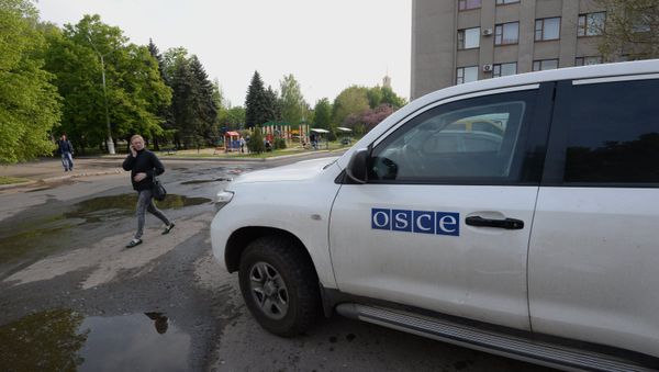 Ukrainian military forces shooting at representatives from the Organization for Security and Cooperation in Europe is “shocking” as Kiev should be providing for their safety Ukrainian military forces shooting at representatives from the Organization for Security and Cooperation in Europe is “shocking” as Kiev should be providing for their safety - Sputnik International