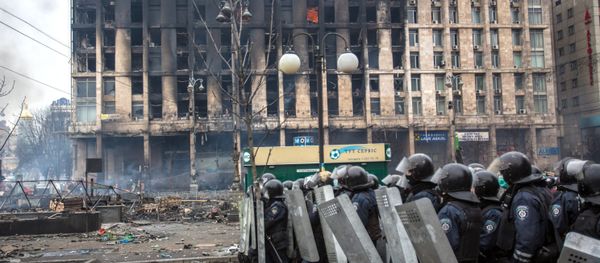 Police in Maidan square in Kiev, Ukraine, Feb 19, 2014 Police in Maidan square in Kiev, Ukraine, Feb 19, 2014 - Sputnik International