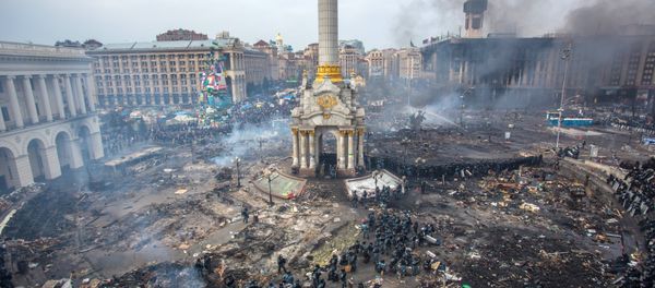 Maidan square in Kiev, Ukraine, Feb 19, 2014 Maidan square in Kiev, Ukraine, Feb 19, 2014 - Sputnik International