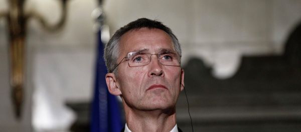 NATO Secretary General Jens Stoltenberg attends a news conference after his meeting with Greece's Prime Minister Antonis Samaras (not pictured) in Athens October 30, 2014 - Sputnik International