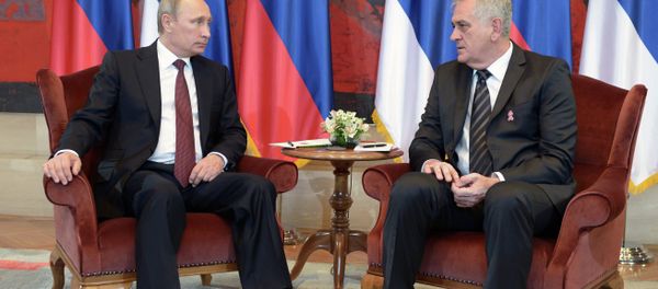 Russian President Vladimir Putin meeting with Serbian President Tomislav Nikolic - Sputnik International