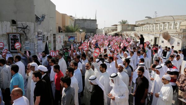 Bahrain held the second round of its parliamentary elections on Saturday. Photo: Hundreds of Shi'ite Bahrainis hit the streets last week calling voters to boycott elections. Bahrain held the second round of its parliamentary elections on Saturday. Photo: Hundreds of Shi'ite Bahrainis hit the streets last week calling voters to boycott elections. - Sputnik International