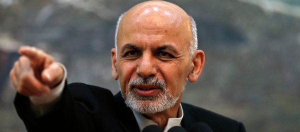 Afghanistan's President Ashraf Ghani points while speaking during a news conference in Kabul Afghanistan's President Ashraf Ghani points while speaking during a news conference in Kabul - Sputnik International