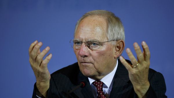 German Finance Minister Wolfgang Schaeuble German Finance Minister Wolfgang Schaeuble - Sputnik International