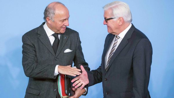 German Foreign Minister Steinmeier is currently holding bileteral talks on Iranian nuclear program with French top diplomat Fabius German Foreign Minister Steinmeier is currently holding bileteral talks on Iranian nuclear program with French top diplomat Fabius - Sputnik International
