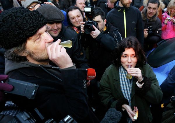 Yugoslavian and Serbian film director Emir Kusturica and the French actress Audrey Tautou Yugoslavian and Serbian film director Emir Kusturica and the French actress Audrey Tautou - Sputnik International