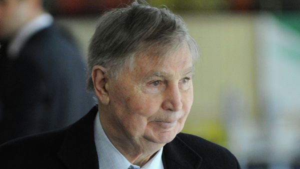 President of CSKA hockey club Vyacheslav Tikhonov before a semifinal match between Dynamo (Moscow) and SKA (St. Petersburg) for the Kontinental Hockey League's Gagarin Cup - Sputnik International
