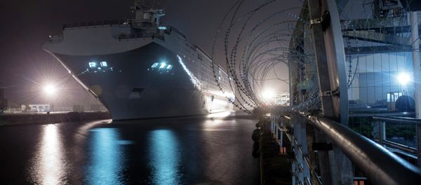 The Vladivostok amphibious assault ship of the Mistral class at the STX Europe shipyard in Saint-Nazaire. The Vladivostok amphibious assault ship of the Mistral class at the STX Europe shipyard in Saint-Nazaire. - Sputnik International
