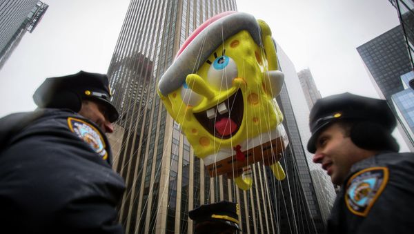Several protesters have been arrested for attempting to disrupt the Macy's Thanksgiving Day Parade in New York Thursday November 27. Several protesters have been arrested for attempting to disrupt the Macy's Thanksgiving Day Parade in New York Thursday November 27. - Sputnik International
