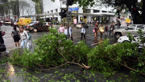It is considered the worst thunderstorm the country has seen in a decade, with hail reaching size of a tennis ball, according to meteorologists. It is considered the worst thunderstorm the country has seen in a decade, with hail reaching size of a tennis ball, according to meteorologists. - Sputnik International