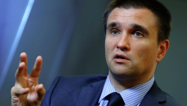 Ukraine's Foreign Minister Pavlo Klimkin Ukraine's Foreign Minister Pavlo Klimkin - Sputnik International