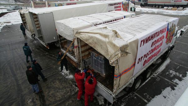 Russia's Emergencies Ministry is preparing to send another humanitarian aid convoy to southeastern Ukraine - Sputnik International