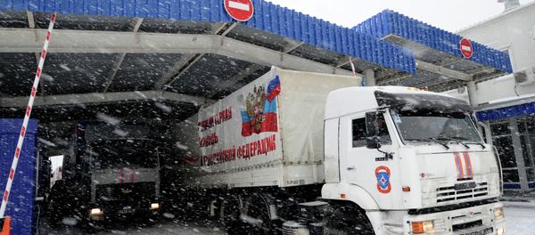 Eighth humanitarian aid convoy for Donbass Eighth humanitarian aid convoy for Donbass - Sputnik International