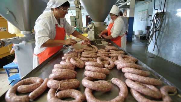 Meat processing unit in Volozhin, Belarus - Sputnik International