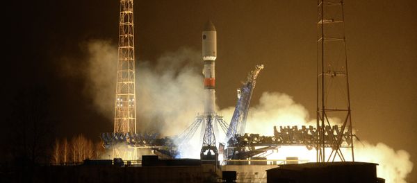 Start of the carrier rocket Soyuz-2.1b with the new 'Glonass-K' satellite from Plesetsk Cosmodrome Start of the carrier rocket Soyuz-2.1b with the new 'Glonass-K' satellite from Plesetsk Cosmodrome - Sputnik International