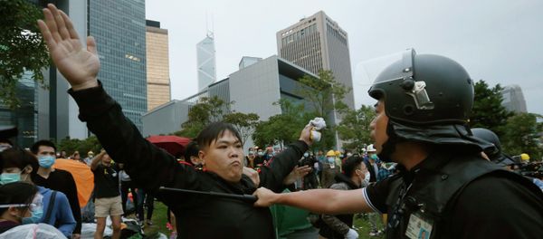 Hong Kong police arrested at least 37 demonstrators during the ongoing pro-democracy protests, South China Morning Post reported Friday. Hong Kong police arrested at least 37 demonstrators during the ongoing pro-democracy protests, South China Morning Post reported Friday. - Sputnik International