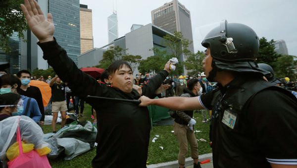 Hong Kong police arrested at least 37 demonstrators during the ongoing pro-democracy protests, South China Morning Post reported Friday. Hong Kong police arrested at least 37 demonstrators during the ongoing pro-democracy protests, South China Morning Post reported Friday. - Sputnik International