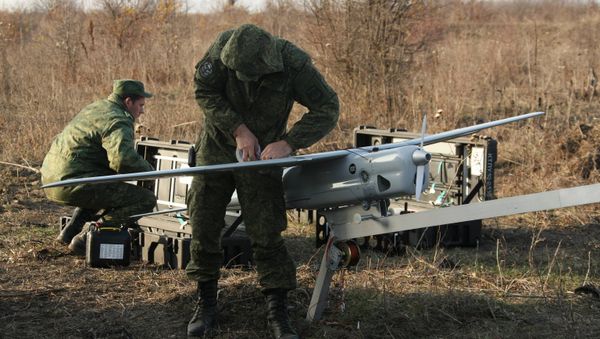 Technicians of the Southern Military District Engineering Corps assemble an unmanned aircraft Technicians of the Southern Military District Engineering Corps assemble an unmanned aircraft - Sputnik International
