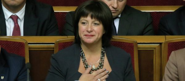 Ukraine's Finance Minister Natalie Jaresko, a US national with experience working for the State Department in Washington, during a parliament session in Kiev, Ukraine Ukraine's Finance Minister Natalie Jaresko, a US national with experience working for the State Department in Washington, during a parliament session in Kiev, Ukraine - Sputnik International
