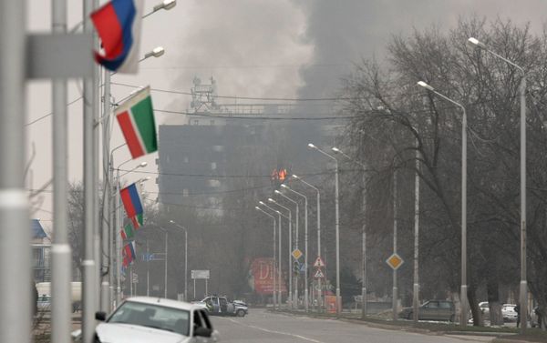 Counter-terrorism operation at Press House in Grozny Counter-terrorism operation at Press House in Grozny - Sputnik International