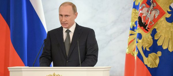 Russian President Vladimir Putin delivers the annual Presidential Address to the Federal Assembly Russian President Vladimir Putin delivers the annual Presidential Address to the Federal Assembly - Sputnik International