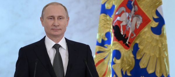 Russian President Vladimir Putin delivers the annual Presidential Address to the Federal Assembly at the Kremlin's St. George's Hall. Russian President Vladimir Putin delivers the annual Presidential Address to the Federal Assembly at the Kremlin's St. George's Hall. - Sputnik International