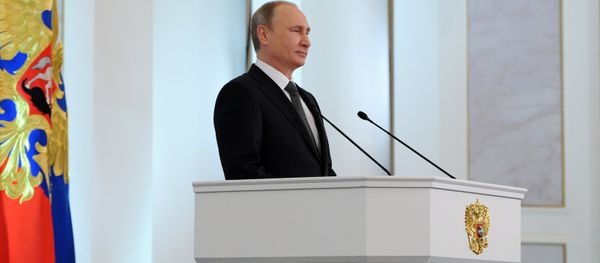 Russian President Vladimir Putin delivers the annual Presidential Address to the Federal Assembly Russian President Vladimir Putin delivers the annual Presidential Address to the Federal Assembly - Sputnik International