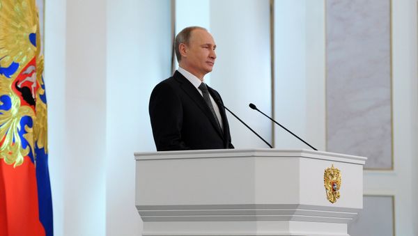 The wording of President Vladimir Putin's state of the nation indicates that Russia is still open for business with the West despite the Ukraine row. - Sputnik International