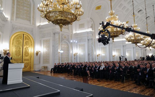 Vladimir Putin delivers annual Presidential Address to Federal Assembly Vladimir Putin delivers annual Presidential Address to Federal Assembly - Sputnik International