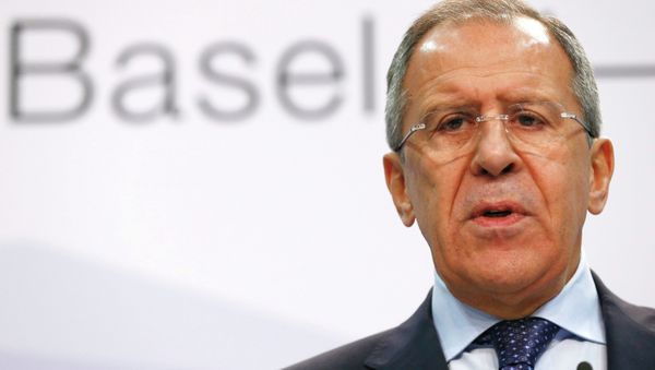 Russia's Foreign Minister Sergei Lavrov speaks to media in a news conference during a meeting of foreign ministers from the Organization for Security and Cooperation in Europe (OSCE) in Basel December 5, 2014 Russia's Foreign Minister Sergei Lavrov speaks to media in a news conference during a meeting of foreign ministers from the Organization for Security and Cooperation in Europe (OSCE) in Basel December 5, 2014 - Sputnik International
