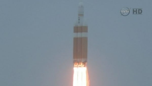 Footage of Orion Spacecraft Liftoff at Cape Canaveral - Sputnik International