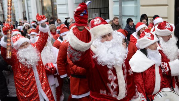 A costume parade of Ded Moroz's in the centre of Moscow A costume parade of Ded Moroz's in the centre of Moscow - Sputnik International