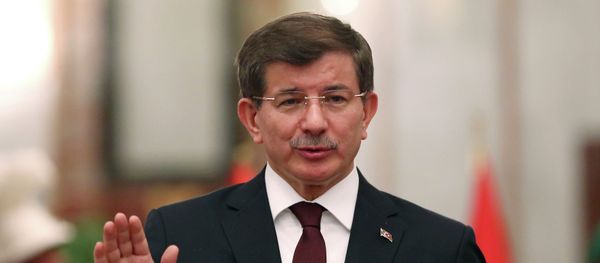 Turkey's Prime Minister Ahmet Davutoglu speaks at a news conference with Iraqi Prime Minister Haider al-Abadi (not pictured) in Baghdad, November 20, 2014 Turkey's Prime Minister Ahmet Davutoglu speaks at a news conference with Iraqi Prime Minister Haider al-Abadi (not pictured) in Baghdad, November 20, 2014 - Sputnik International