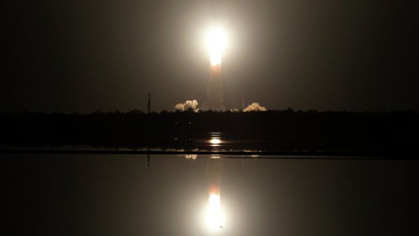 Indian Space Research Organization’s Polar Satellite Launch Vehicle (PSLV-C26) lifts off from the Satish Dhawan Space Center in Sriharikota, Andhra Pradesh, India - Sputnik International