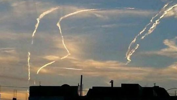 An image from Arab social media alleges to show an Israeli strike in Syria, Dec. 7, 2014. Photo by Social Media - Sputnik International