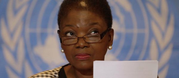 U.N. humanitarian chief Valerie Amos listens to a question after reading her statement at a news conference U.N. humanitarian chief Valerie Amos listens to a question after reading her statement at a news conference - Sputnik International