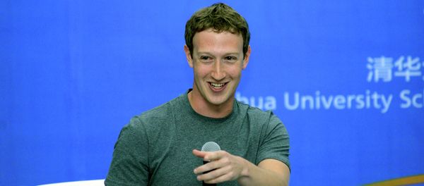 Mark Zuckerberg speaks during a dialogue with students Mark Zuckerberg speaks during a dialogue with students - Sputnik International