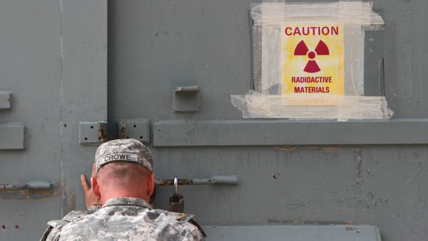 Lt. Col. Jason Crowe closes a radiation contaminated bunker at Ft. Bliss, Texas. (File) Lt. Col. Jason Crowe closes a radiation contaminated bunker at Ft. Bliss, Texas. (File) - Sputnik International