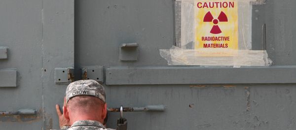 Lt. Col. Jason Crowe closes a radiation contaminated bunker at Ft. Bliss, Texas. (File) Lt. Col. Jason Crowe closes a radiation contaminated bunker at Ft. Bliss, Texas. (File) - Sputnik International