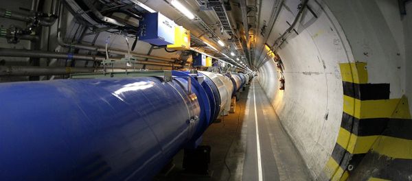 In this May 31, 2007 file photo, a view of the LHC (large hadron collider) in its tunnel at CERN (European particle physics laboratory) near Geneva, Switzerland - Sputnik International
