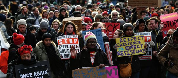 People take part in a march against police violence, in New York December 13, 2014 People take part in a march against police violence, in New York December 13, 2014 - Sputnik International