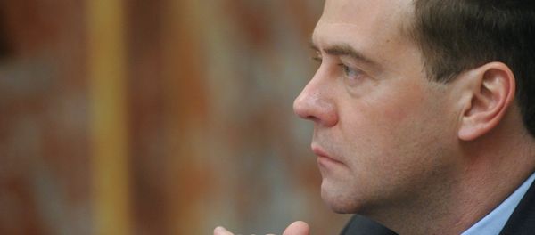Russian Prime Minister Dmitry Medvedev meeting with miniters - Sputnik International