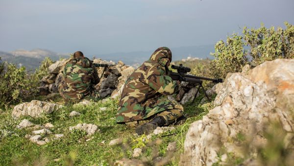 Sharpshooters of the Syrian government force Sharpshooters of the Syrian government force - Sputnik International